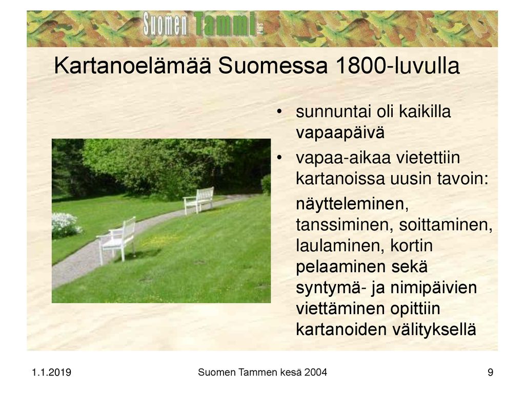 Kartanoelämää Suomessa 1800-luvulla