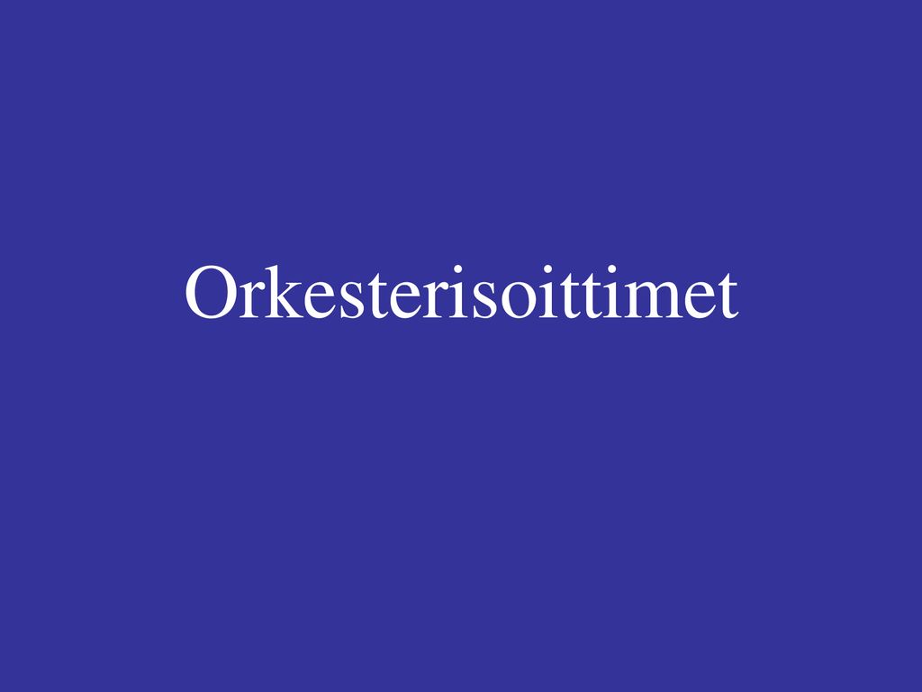 Orkesterisoittimet