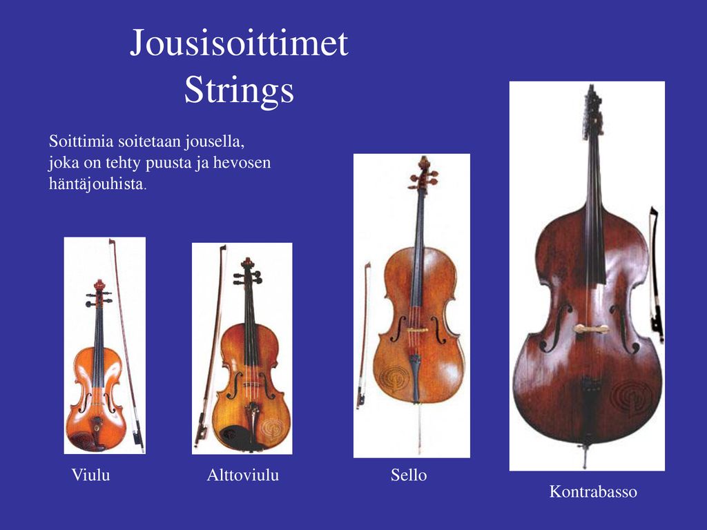 Jousisoittimet Strings