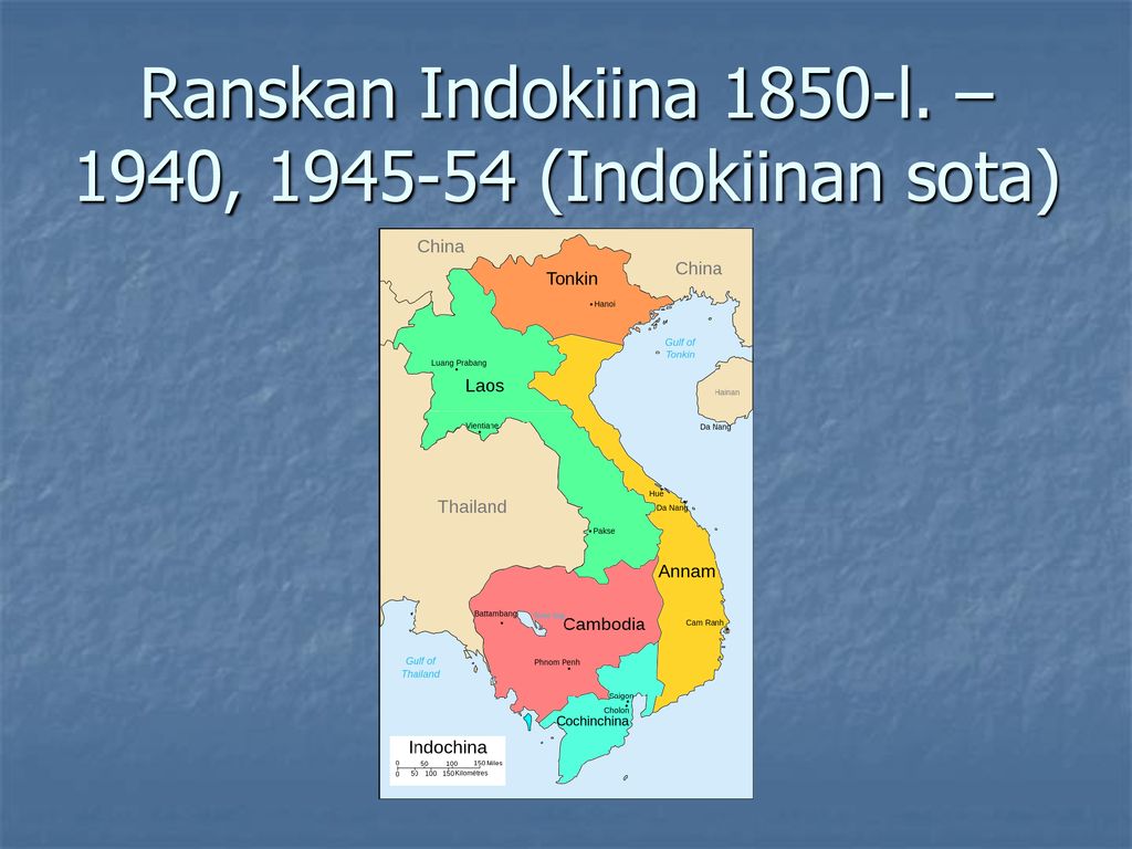 Ranskan Indokiina 1850-l. – 1940, (Indokiinan sota)