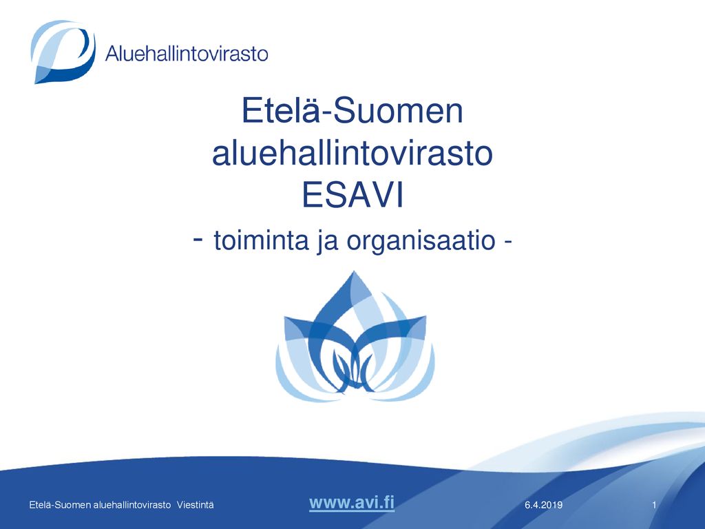 Etelä-Suomen aluehallintovirasto ESAVI - toiminta ja organisaatio -