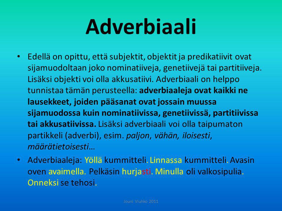 Adverbiaali