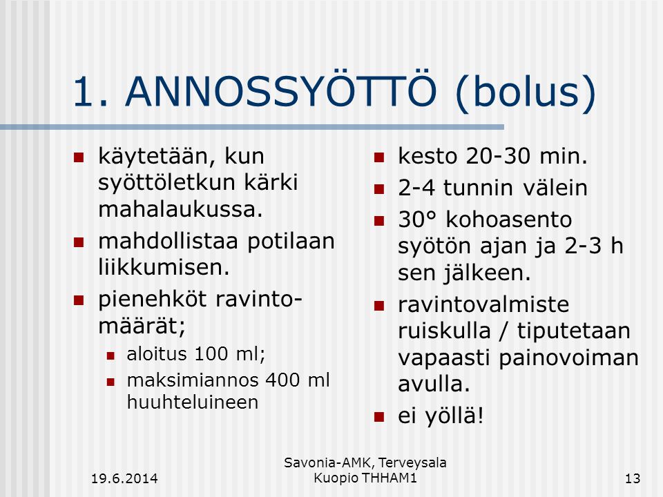 Savonia-AMK, Terveysala Kuopio THHAM1