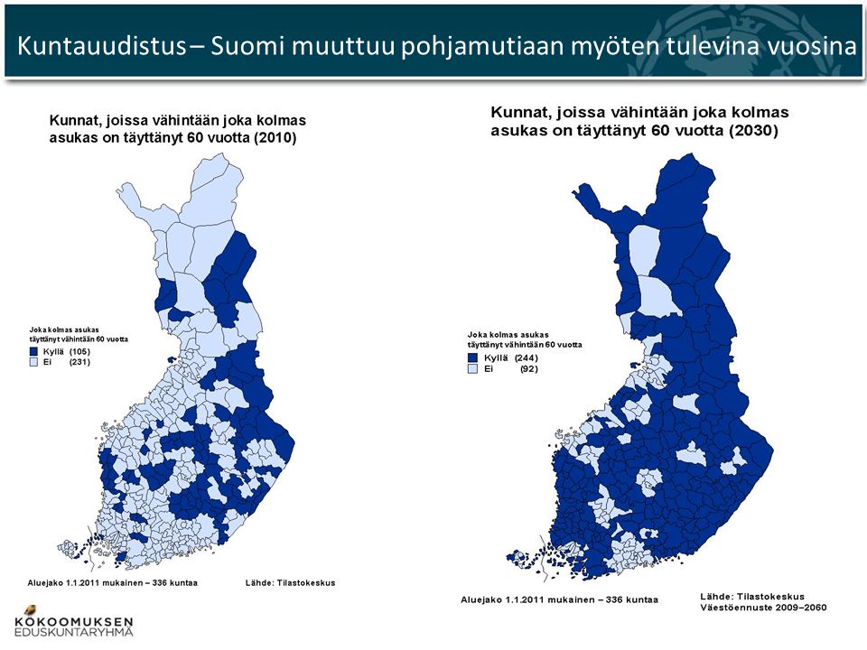 Kuntauudistus – Suomi muuttuu pohjamutiaan myöten tulevina vuosina