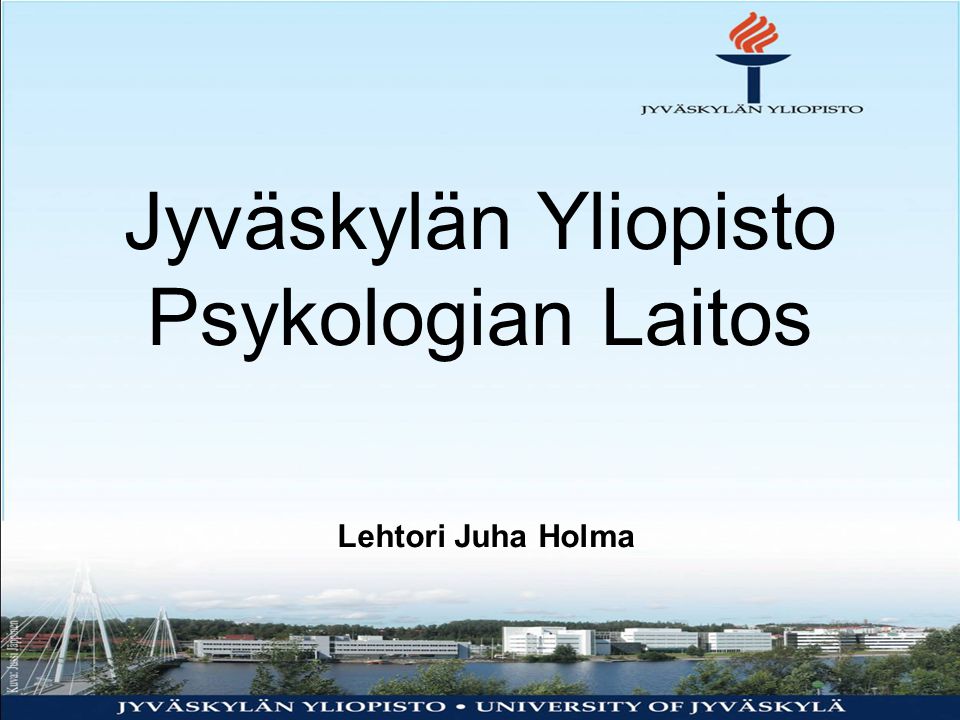 Jyväskylän Yliopisto Psykologian Laitos