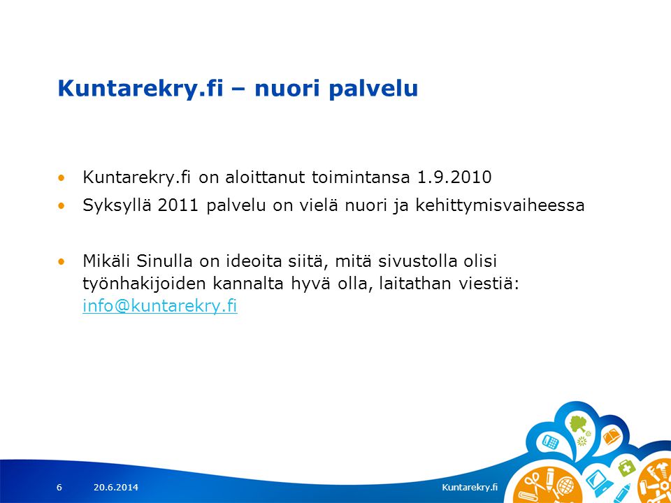 Kuntarekry.fi – nuori palvelu