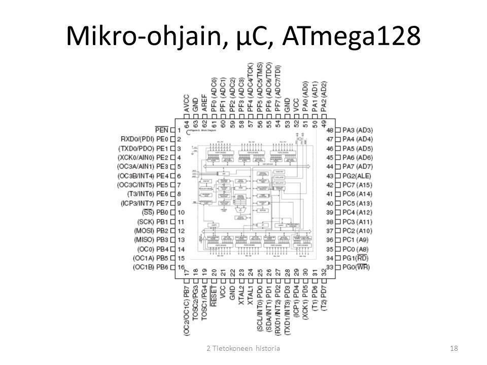 Mikro-ohjain, µC, ATmega128
