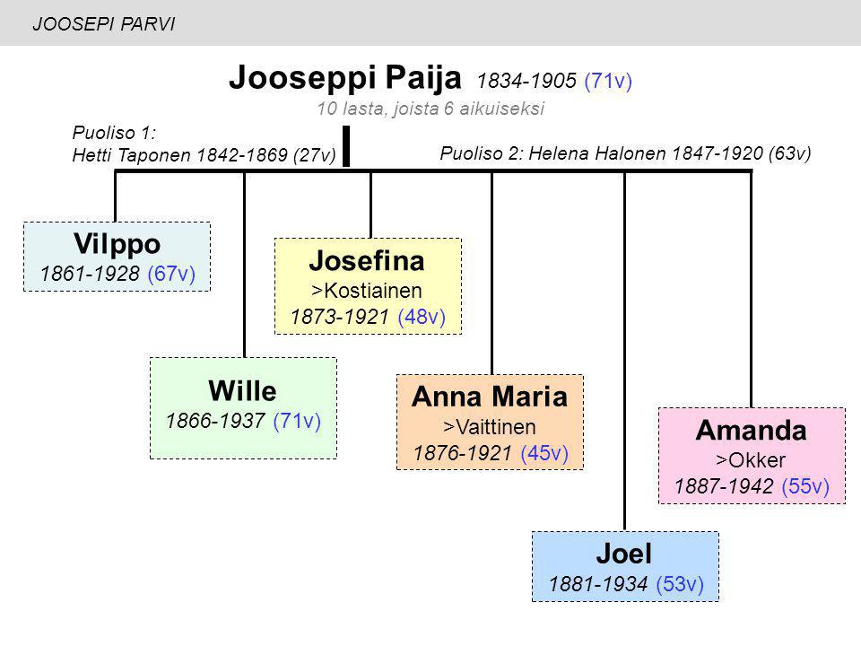 Jooseppi Paija (71v) Vilppo Josefina >Kostiainen Wille