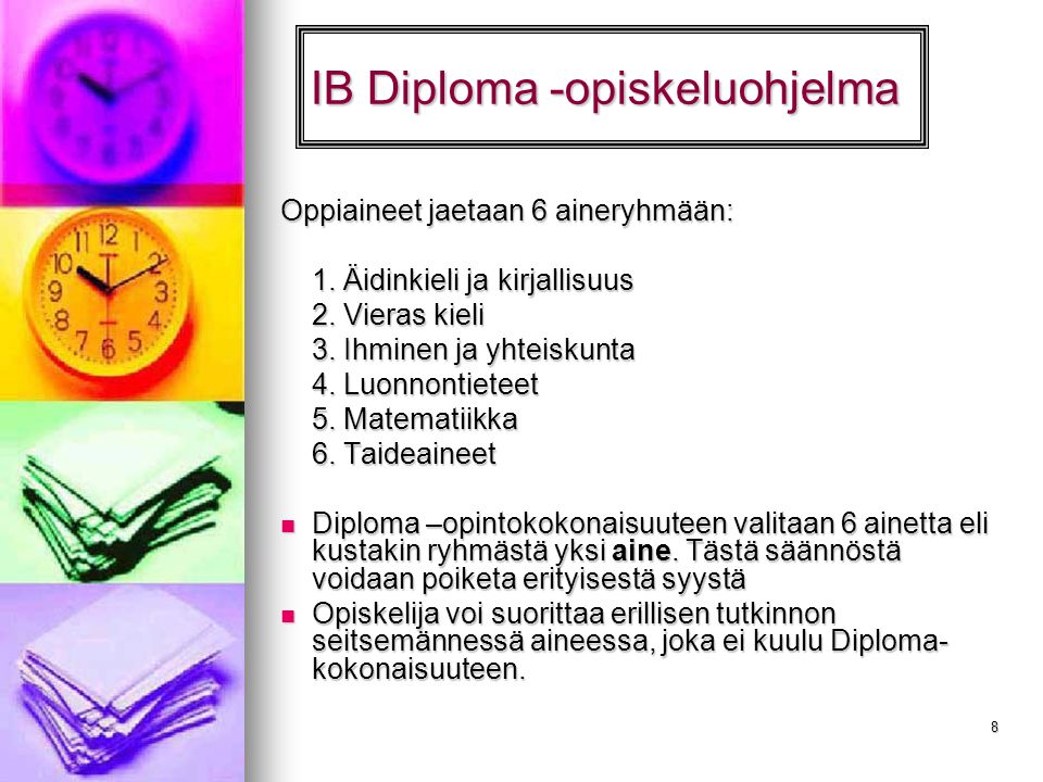 IB Diploma -opiskeluohjelma