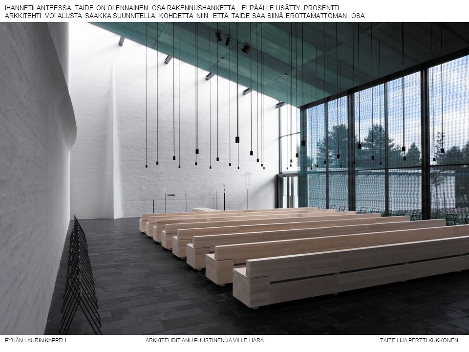 Chapel hall opens up as a light and high ceiling space