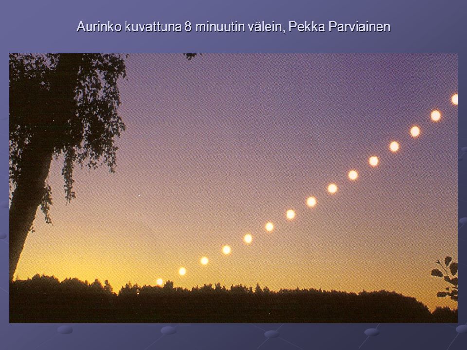 Aurinko kuvattuna 8 minuutin välein, Pekka Parviainen