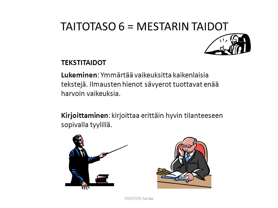 TAITOTASO 6 = MESTARIN TAIDOT