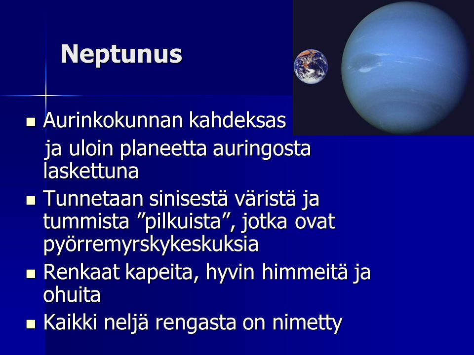 Neptunus Aurinkokunnan kahdeksas