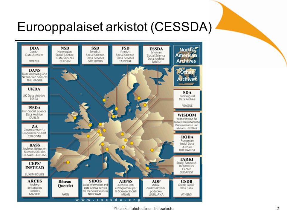 Eurooppalaiset arkistot (CESSDA)