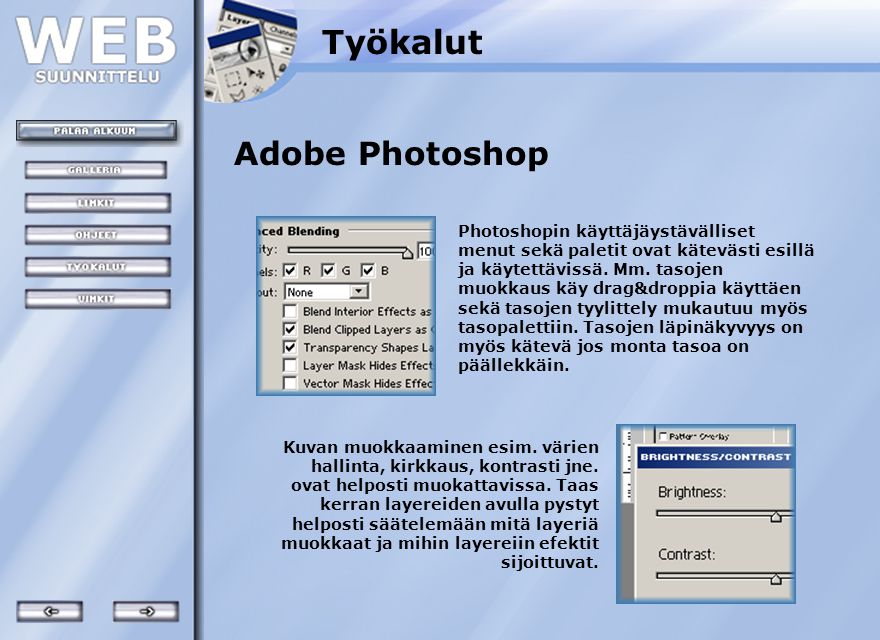 Työkalut Adobe Photoshop