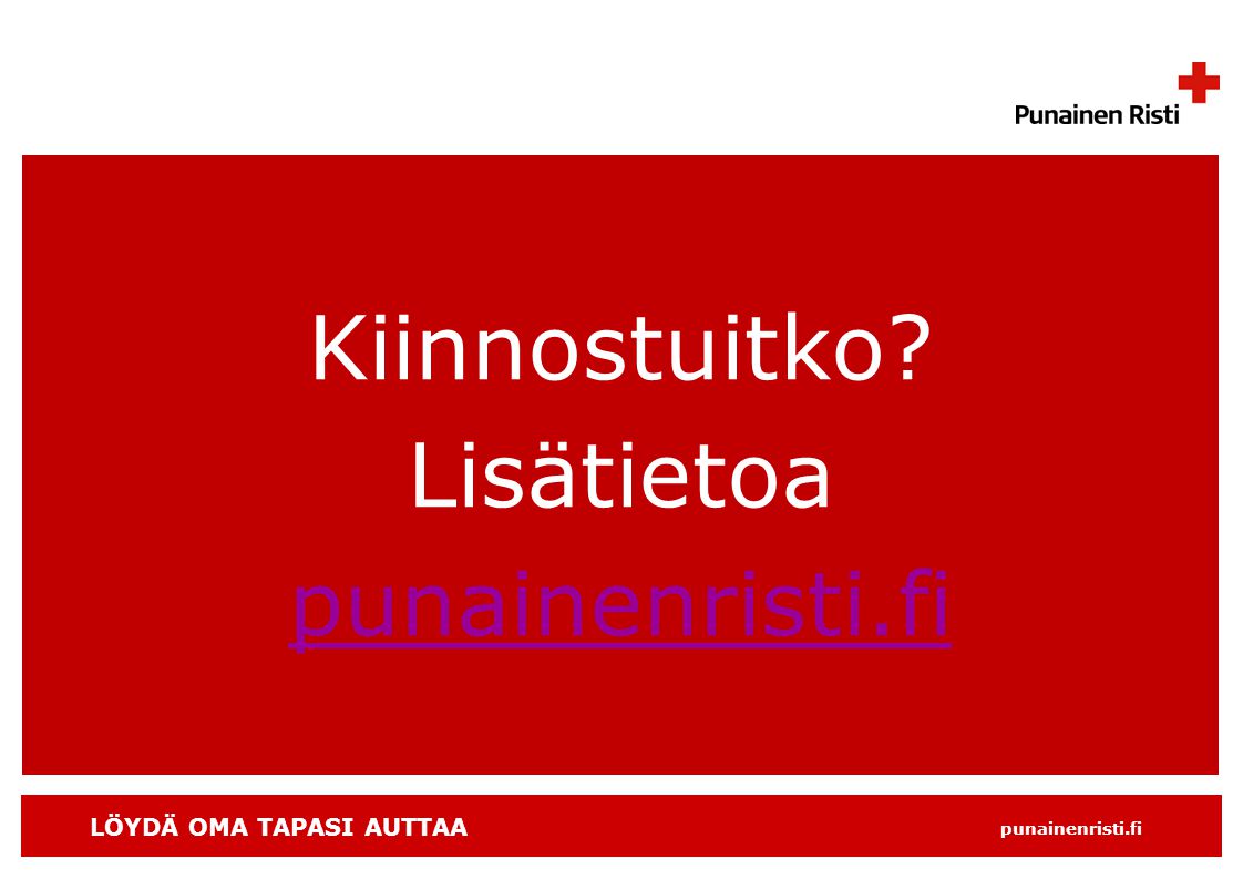 Kiinnostuitko Lisätietoa punainenristi.fi