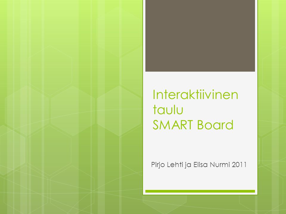 Interaktiivinen taulu SMART Board