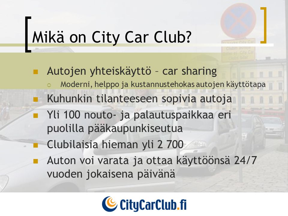Mikä on City Car Club Autojen yhteiskäyttö – car sharing