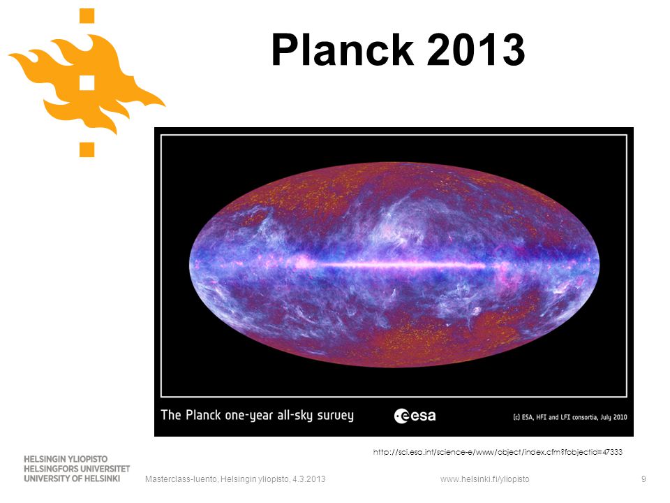 Planck 2013 Masterclass-luento, Helsingin yliopisto,