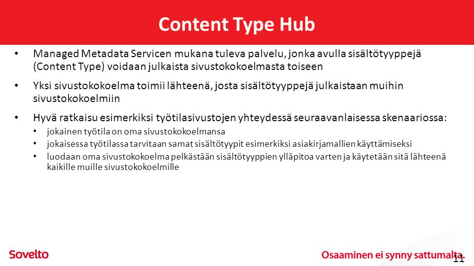 Content Type Hub