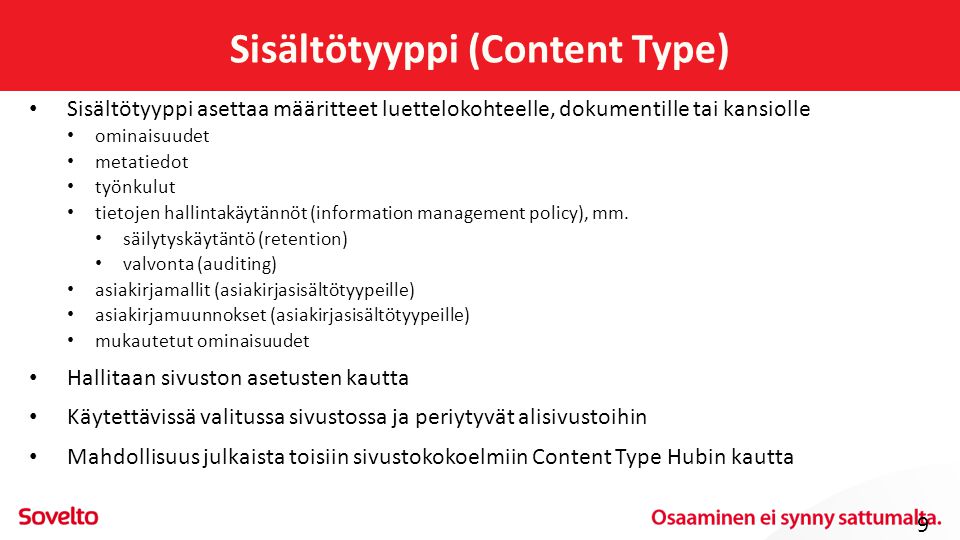 Sisältötyyppi (Content Type)