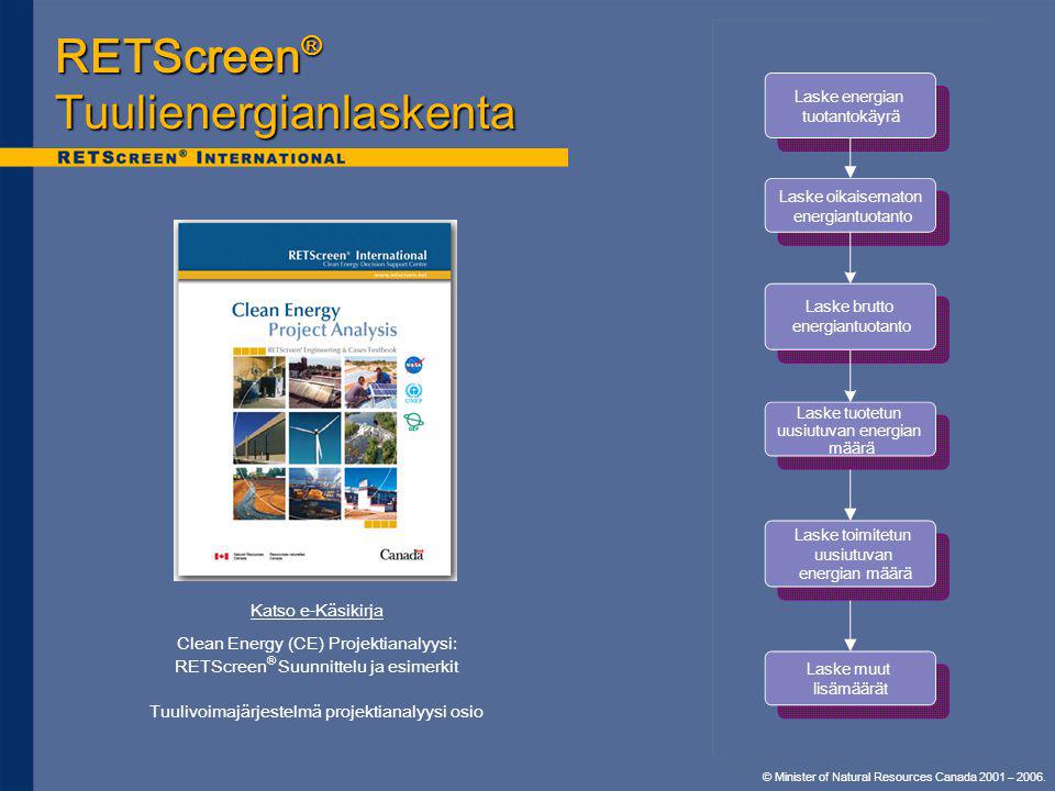 RETScreen® Tuulienergianlaskenta