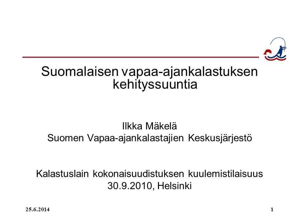 Suomalaisen vapaa-ajankalastuksen kehityssuuntia