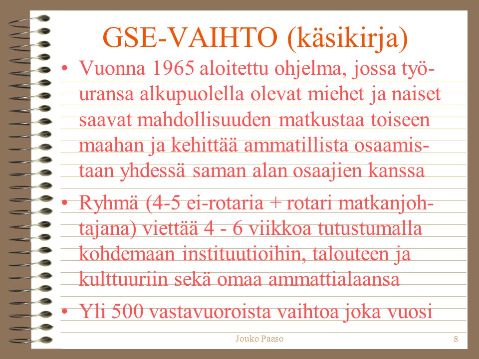 GSE-VAIHTO (käsikirja)