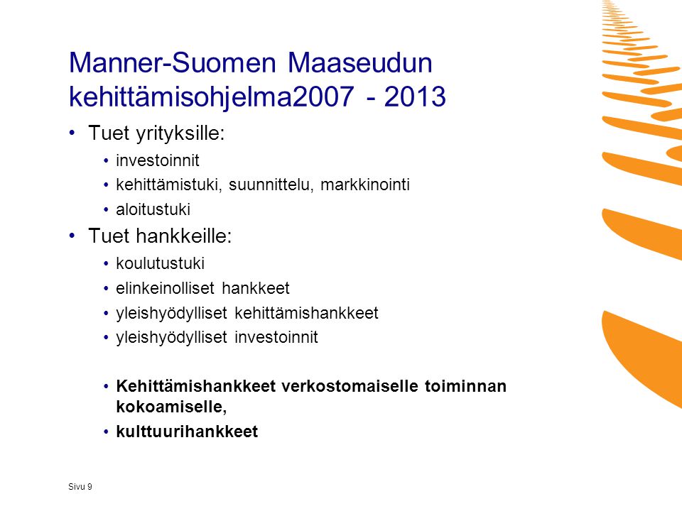 Manner-Suomen Maaseudun kehittämisohjelma