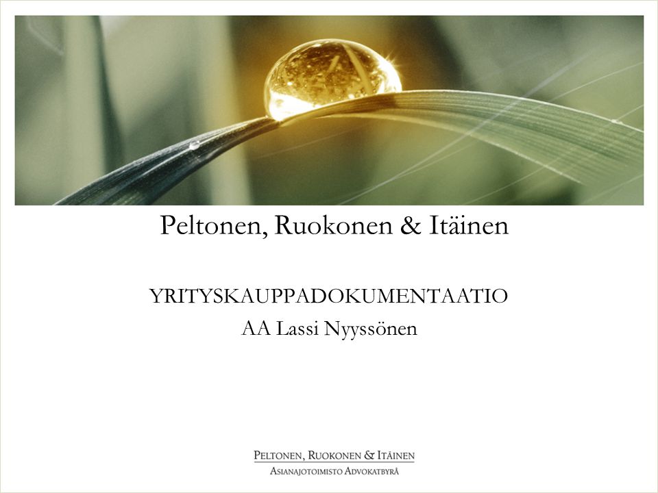 Peltonen, Ruokonen & Itäinen
