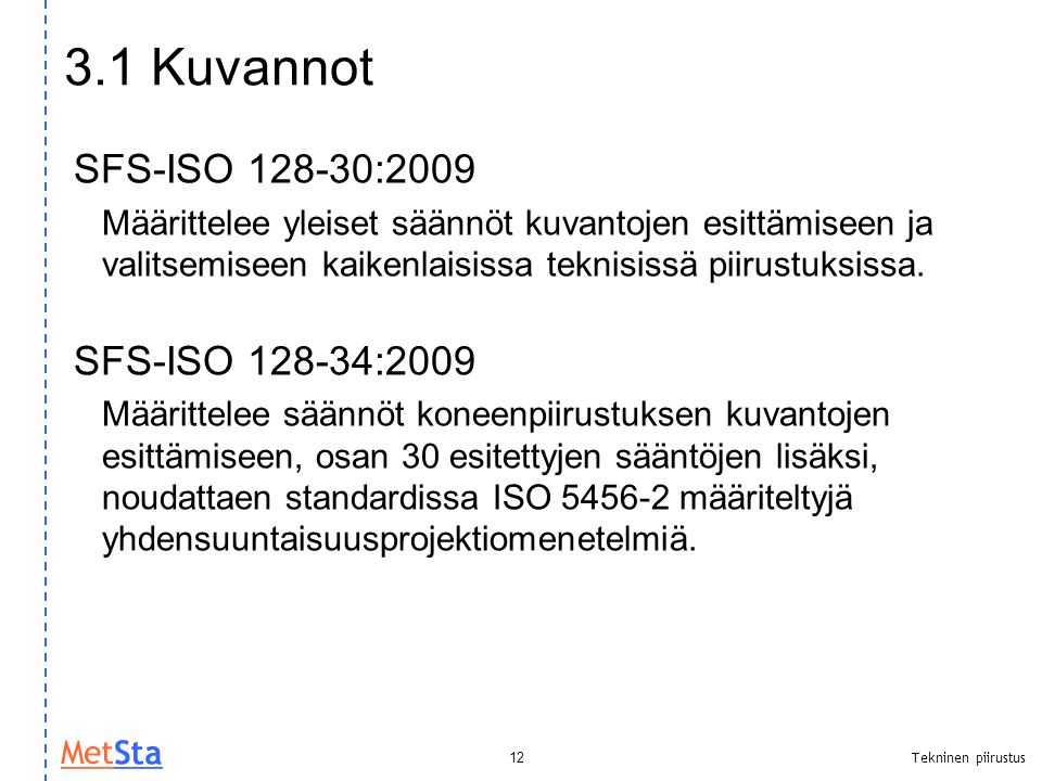 3.1 Kuvannot SFS-ISO :2009 SFS-ISO :2009
