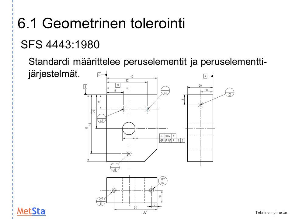 6.1 Geometrinen tolerointi