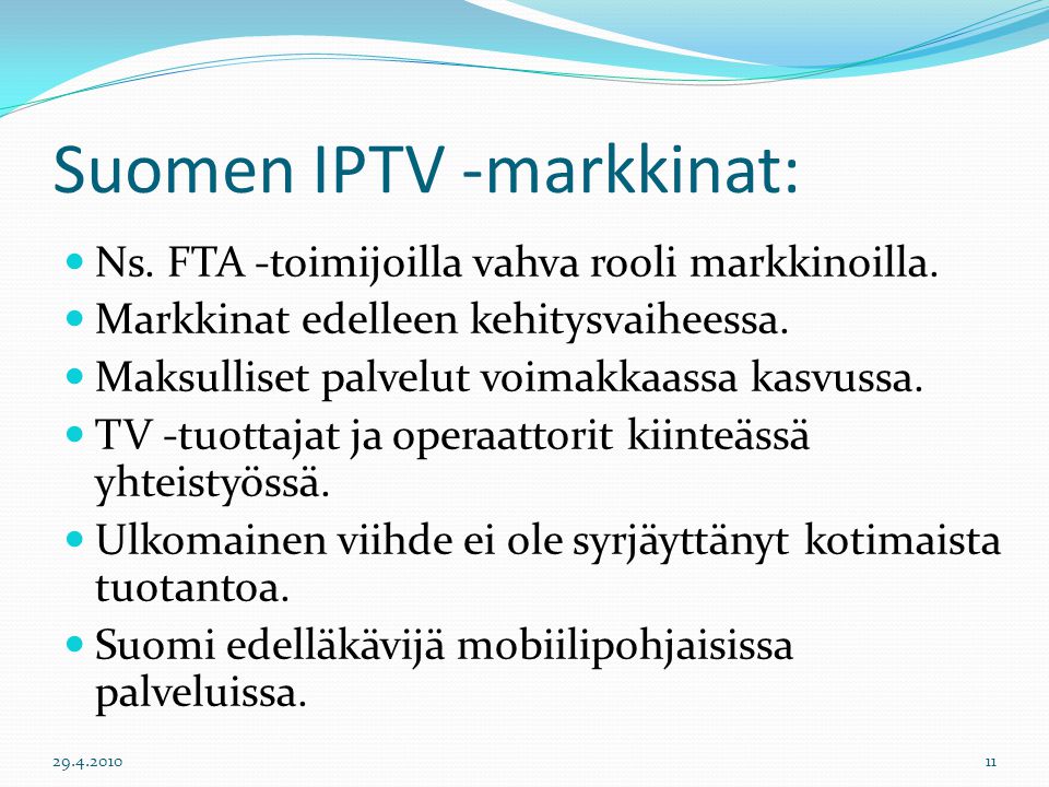 Suomen IPTV -markkinat: