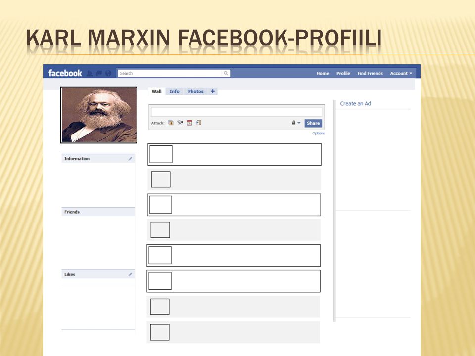 Karl Marxin Facebook-profiili