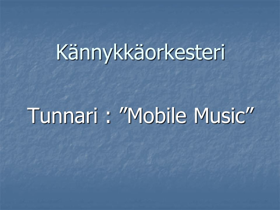 Tunnari : Mobile Music