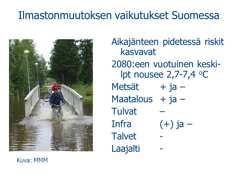 Ilmastonmuutoksen vaikutukset Suomessa: