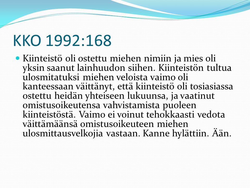 KKO 1992:168