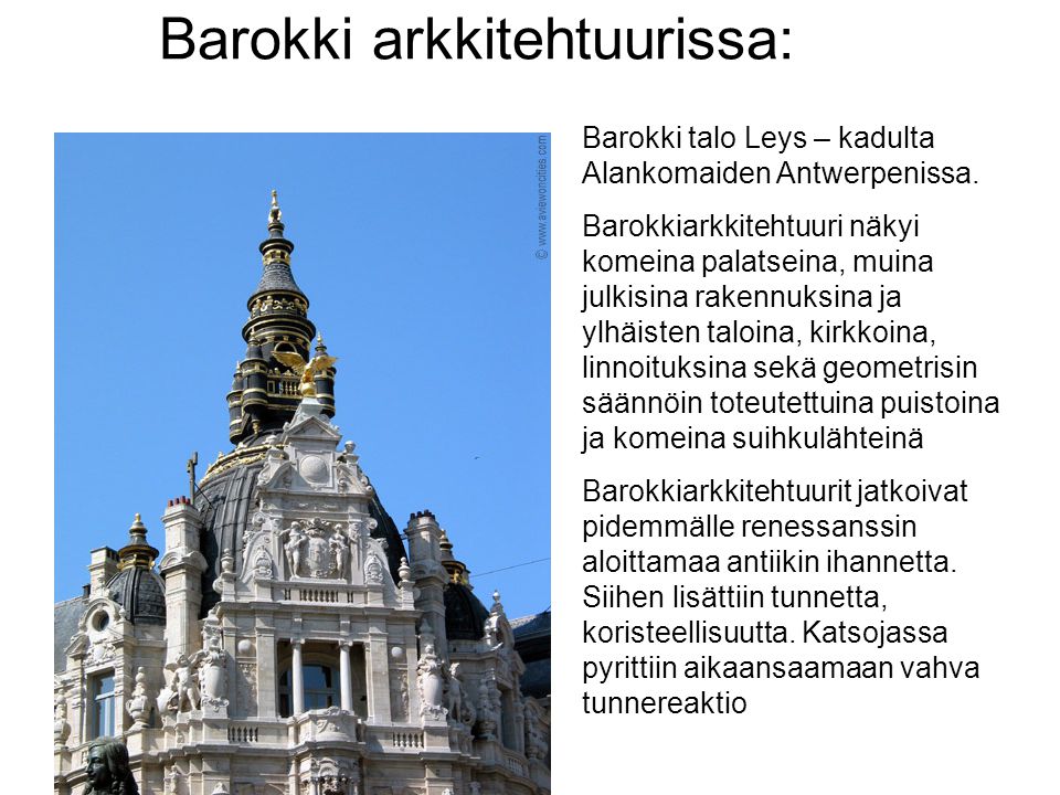 Barokki arkkitehtuurissa: