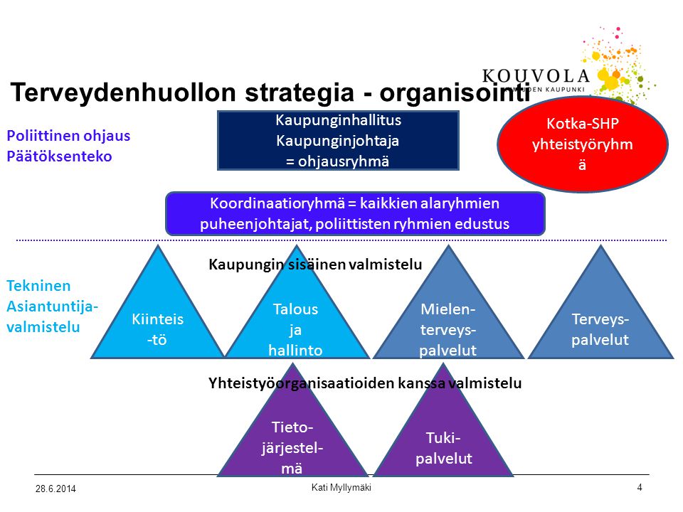 Terveydenhuollon strategia - organisointi