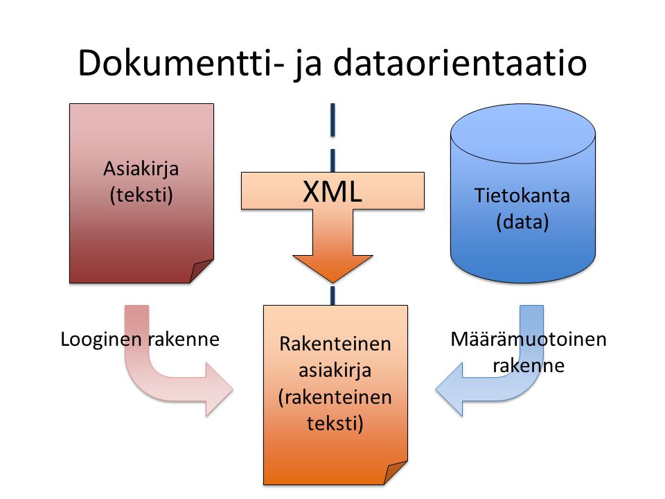 Dokumentti- ja dataorientaatio