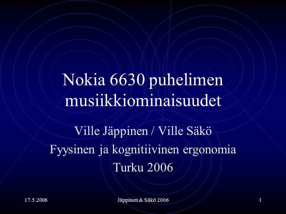 Nokia 6630 puhelimen musiikkiominaisuudet