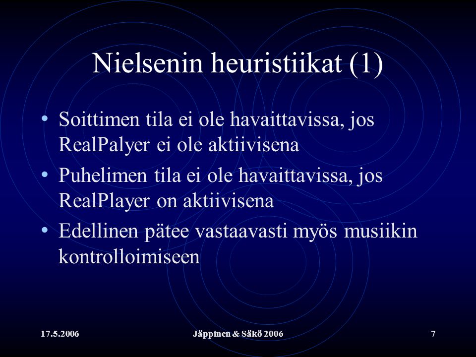 Nielsenin heuristiikat (1)