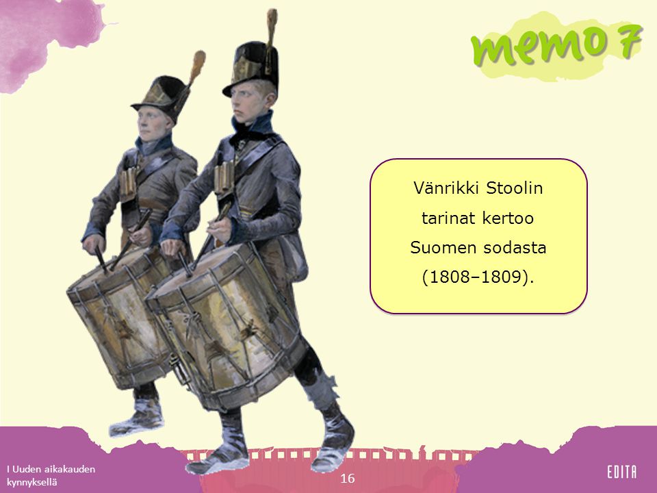 Vänrikki Stoolin tarinat kertoo Suomen sodasta (1808–1809).