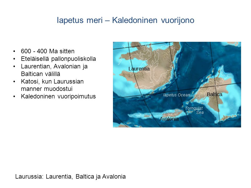 Iapetus meri – Kaledoninen vuorijono
