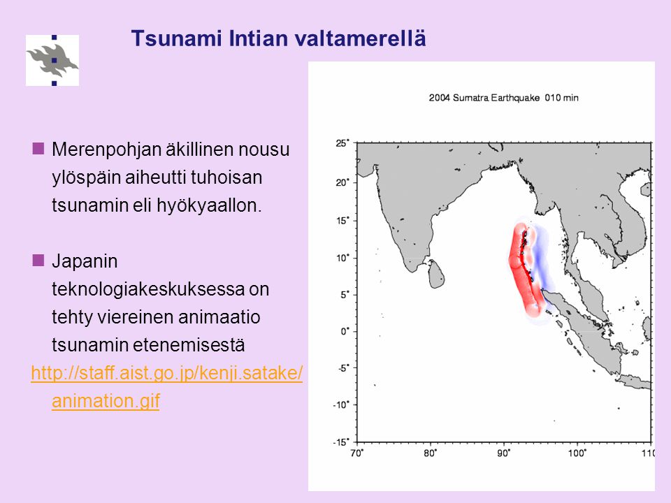 Tsunami Intian valtamerellä
