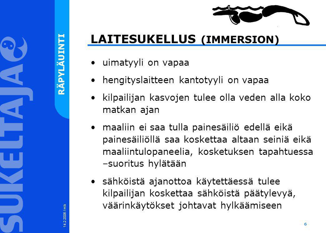 LAITESUKELLUS (IMMERSION)