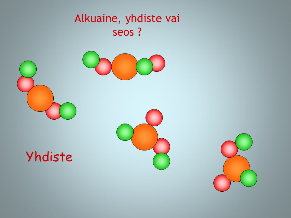 Alkuaine, yhdiste vai seos
