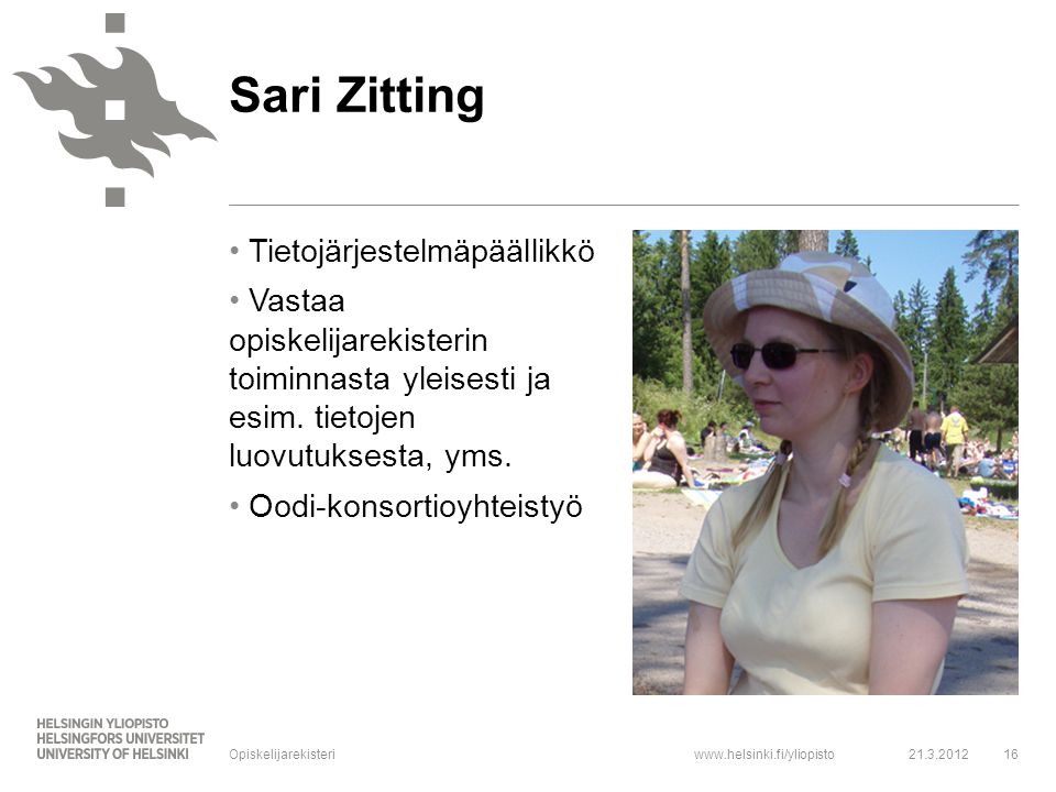Sari Zitting Tietojärjestelmäpäällikkö