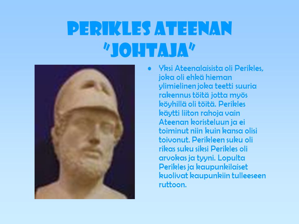 Perikles Ateenan johtaja