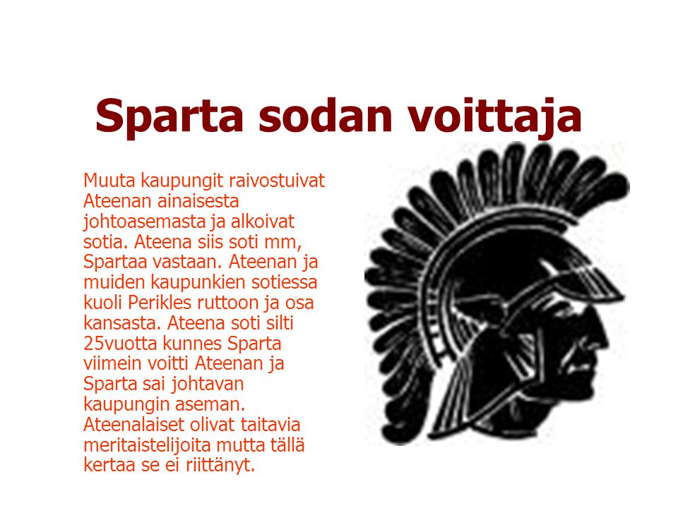 Sparta sodan voittaja